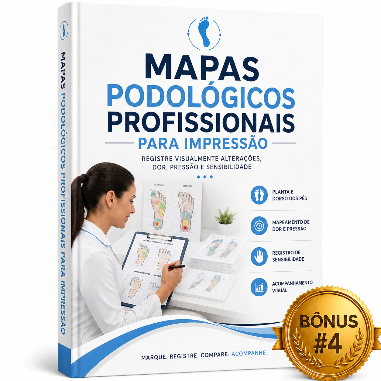 Mapas Podológicos Profissionais para ImpressÃO